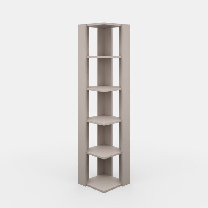 Talan Corner Bookcase - Chic Decora