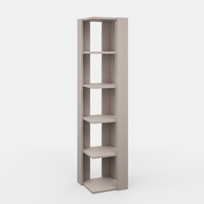 Talan Corner Bookcase - Chic Decora