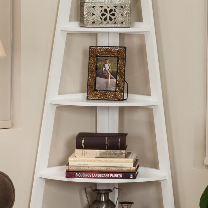 Tisha Corner Bookcase - Chic Decora