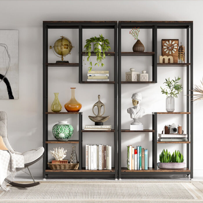 Tishera Etagere Bookcase - Chic Decora