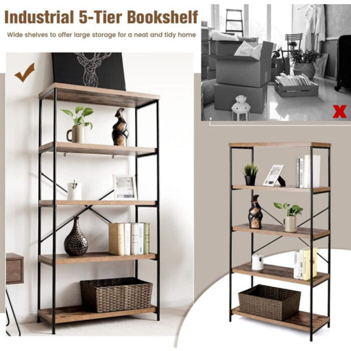 Tommy Etagere Bookcase - Chic Decora