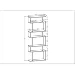 Tovan Geometric Bookcase - Chic Decora