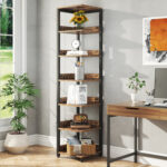 Travond Corner Bookcase - Chic Decora