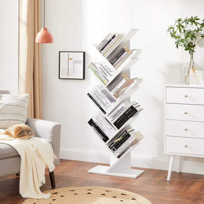 Trivette Geometric Bookcase - Chic Decora