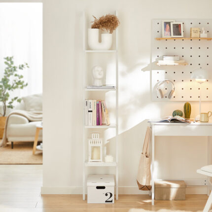 Umaiza Ladder Storage Bookcase - Chic Decora