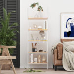 Unfinished Ladder Bookcase - Chic Decora