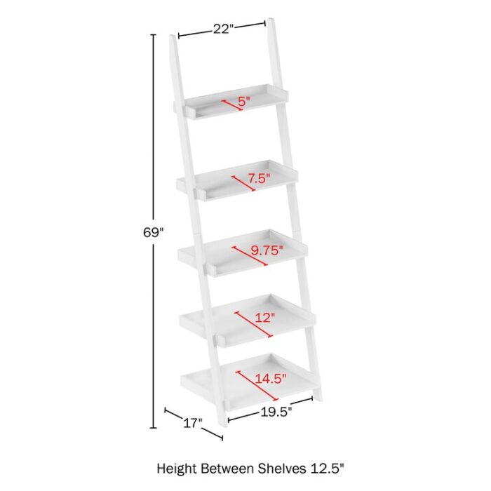 Valade Ladder Bookcase - Chic Decora