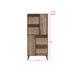 Van Horne Storage Bookcase - Chic Decora