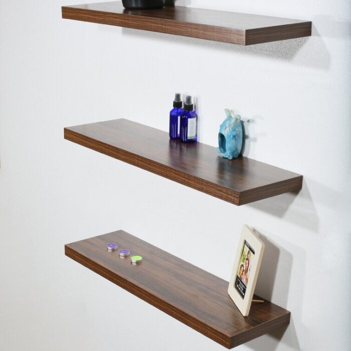 Vanscoy 3 Piece Floating Shelf - Chic Decora