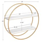 Vasquez 2 Piece Circle Accent Shelf - Chic Decora