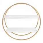 Vasquez 2 Piece Circle Accent Shelf - Chic Decora