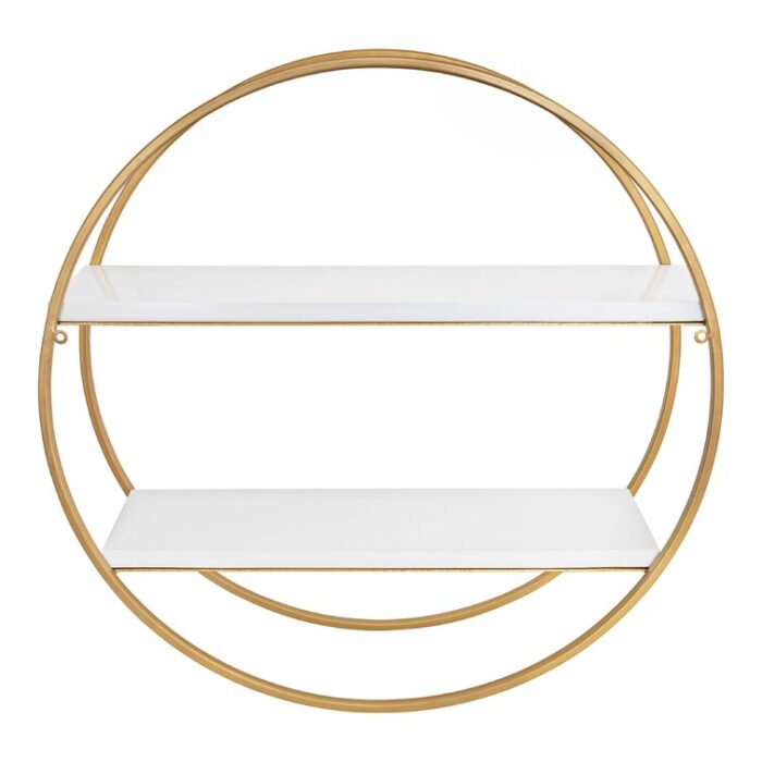 Vasquez 2 Piece Circle Accent Shelf - Chic Decora