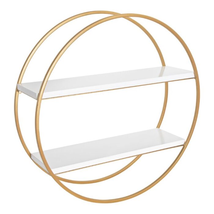 Vasquez 2 Piece Circle Accent Shelf - Chic Decora