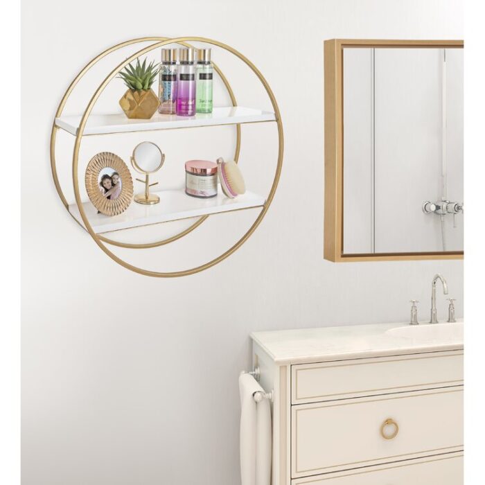 Vasquez 2 Piece Circle Accent Shelf - Chic Decora