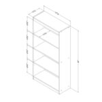 Vertis Bookcase - Chic Decora