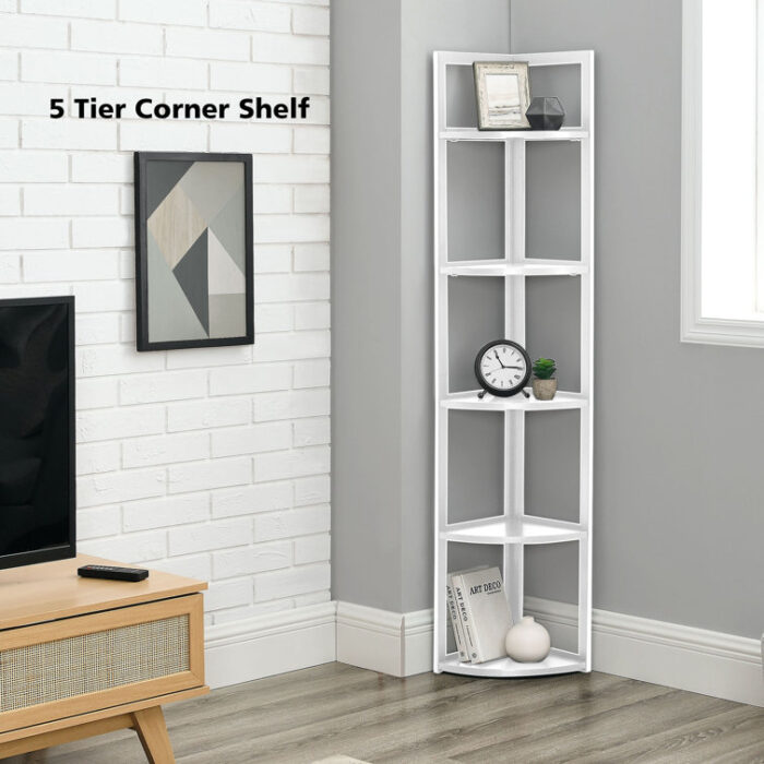 Viena Corner Bookcase - Chic Decora