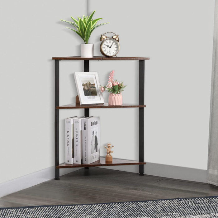 Wilmeth Corner Bookcase - Chic Decora