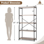 Wiveca Etagere Bookcase - Chic Decora