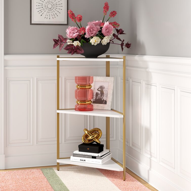 Wynton Corner Bookcase - Chic Decora