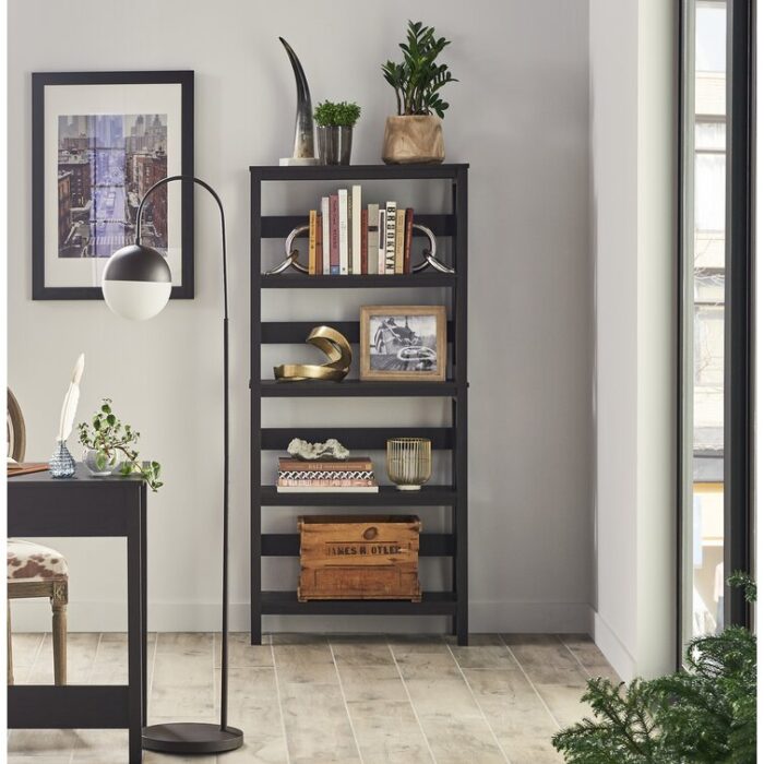 X-Frame Furniture 63.43″ H x 30″ W Etagere Bookcase - Chic Decora