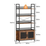 Yanna Etagere Bookcase - Chic Decora