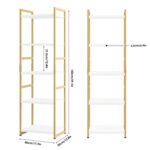 Yehuda 59.1″ H x 17.7″ W Etagere Bookcase - Chic Decora