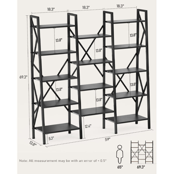 Zayland Etagere Bookcase - Chic Decora