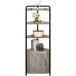 Zissel Corner Bookcase - Chic Decora