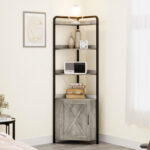 Zissel Corner Bookcase - Chic Decora