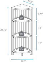 Duerr Corner Bookcase - Chic Decora