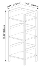 Alfie-Thomas Bookcase - Chic Decora