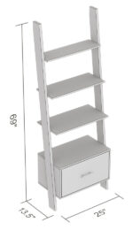 Geiser Ladder Storage Bookcase - Chic Decora