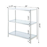 Carolina 3 Tier Etagere Bookshelf - Chic Decora