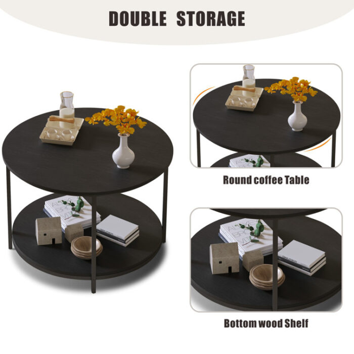 2-Tiers Coffee Table - Chic Decora