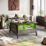 35.4″ Lift top Coffee Table with 2 Storage Drawers - Chic Decora