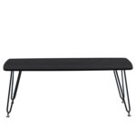 47″ Wood Top Coffee Table in Iron Base - Chic Decora