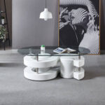 Spurlock Glass Top Coffee Table - Chic Decora