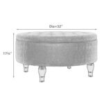 Ahan Upholstered Ottoman - Chic Decora