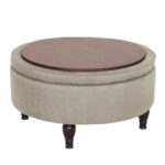 Ahan Upholstered Ottoman - Chic Decora