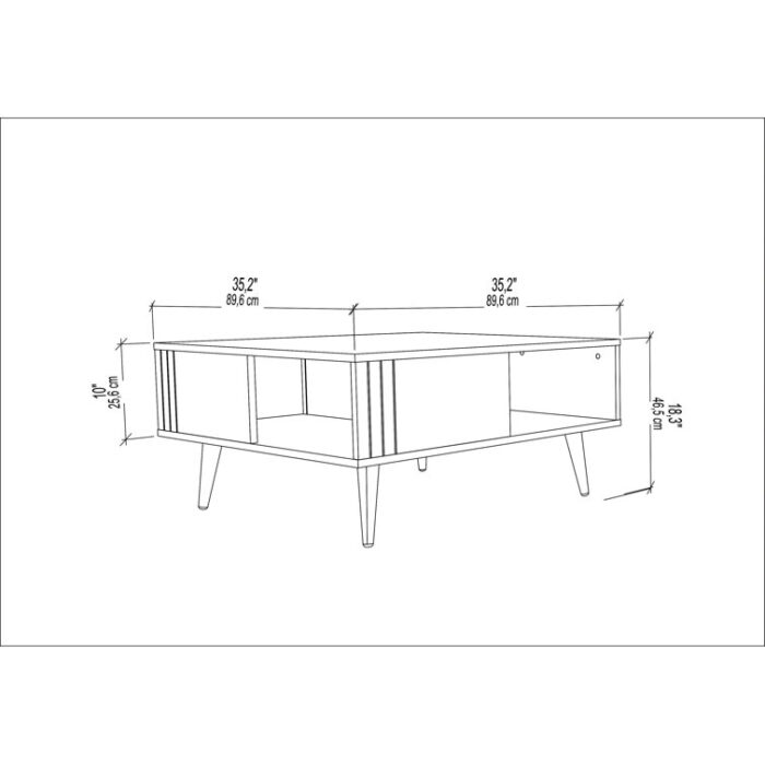 Aidtya Coffee Table with Storage - Chic Decora