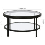 Alexis 32″ Wide Round Coffee Table - Chic Decora