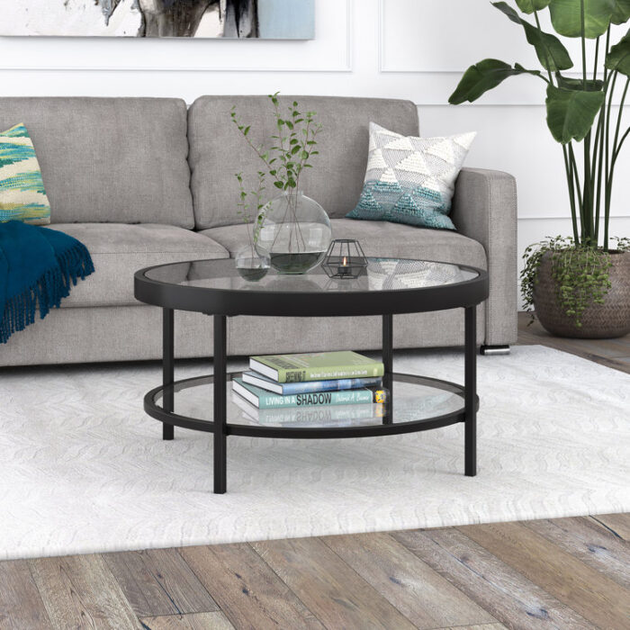 Alexis 32″ Wide Round Coffee Table - Chic Decora