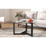 Amariyae Glass Top Single Coffee Table - Chic Decora