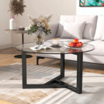 Amariyae Glass Top Single Coffee Table - Chic Decora