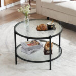 Amarrion Glass Top Coffee Table - Chic Decora