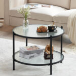 Amarrion Glass Top Coffee Table - Chic Decora