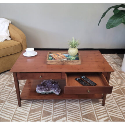 Amreece Solid Wood Coffee Table - Chic Decora