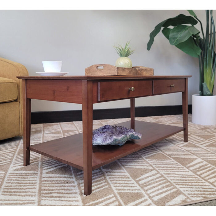 Amreece Solid Wood Coffee Table - Chic Decora