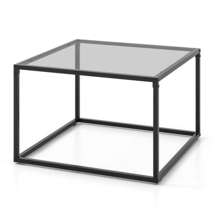 Anchie Glass Top Single Coffee Table - Chic Decora