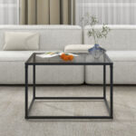 Anchie Glass Top Single Coffee Table - Chic Decora